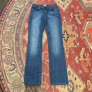 GAP blue low rise curvy flare jeans Size 1